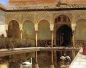A Court in The Alhambra in the Time of the Moors - 埃德温·罗德·威克斯